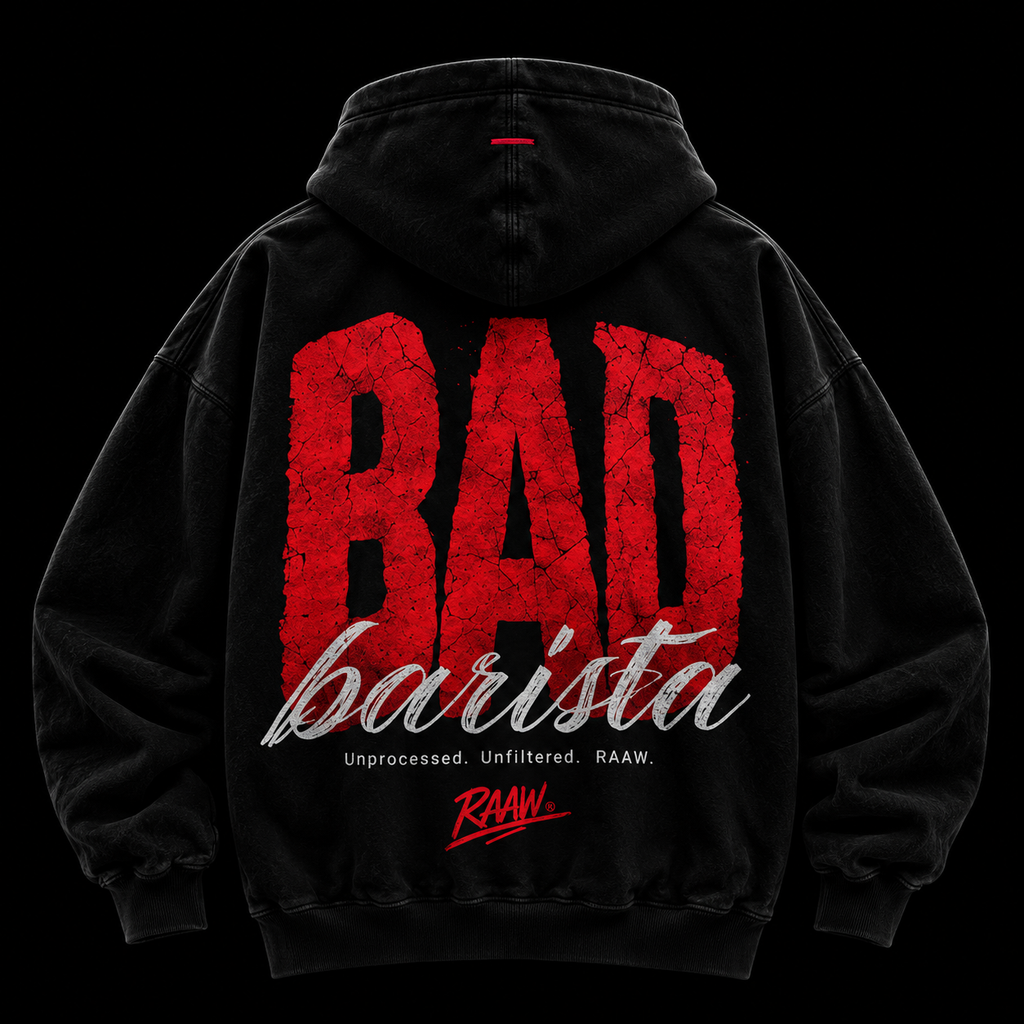 RAAW Bad Barista Hoodie sırt
