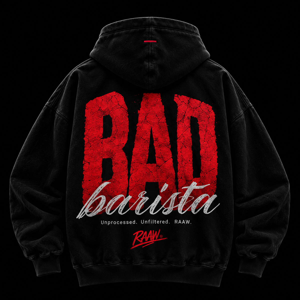 RAAW Bad Barista Hoodie sırt