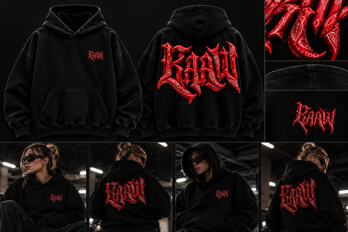 RAAW Bandit Hoodie detay