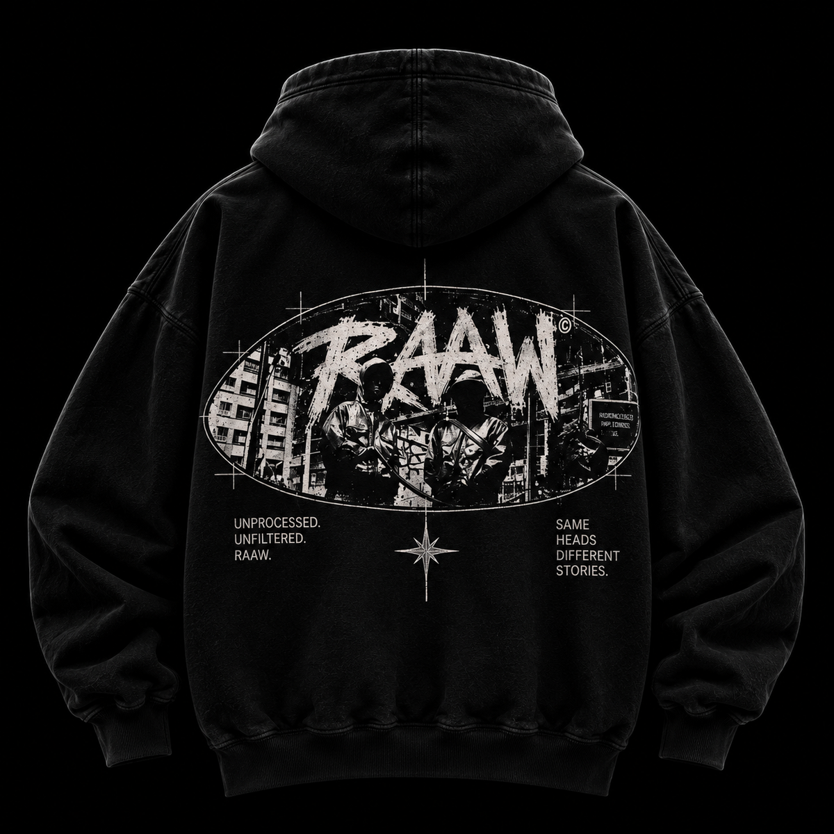 RAAW Block Hoodie sırt