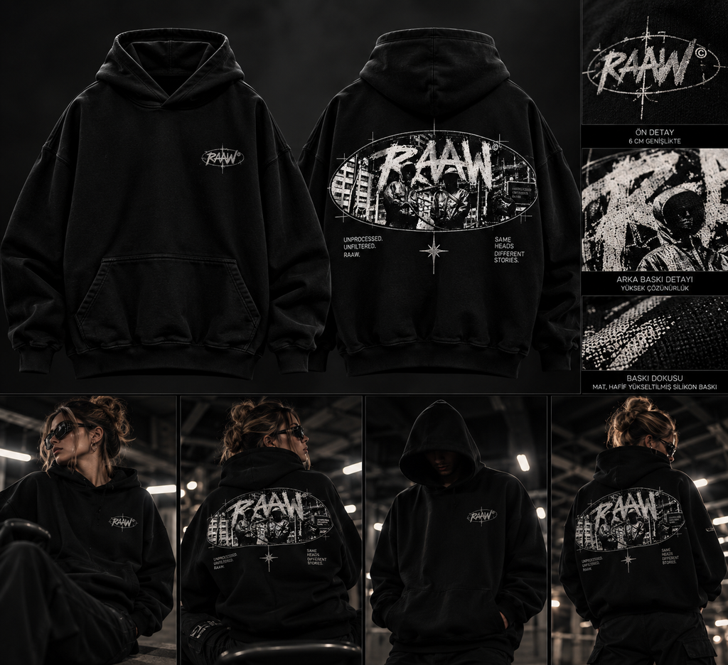 RAAW Block Hoodie detay