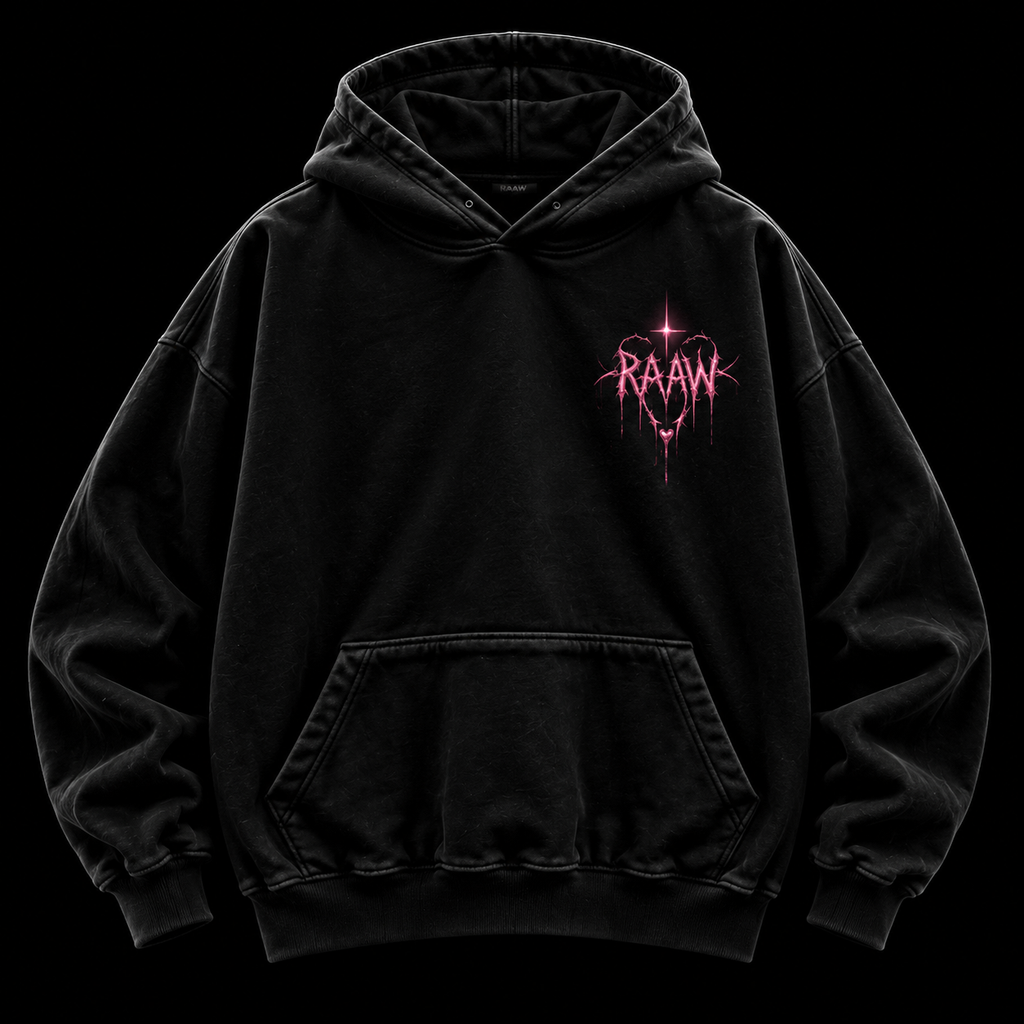 RAAW Heartless Hoodie ön