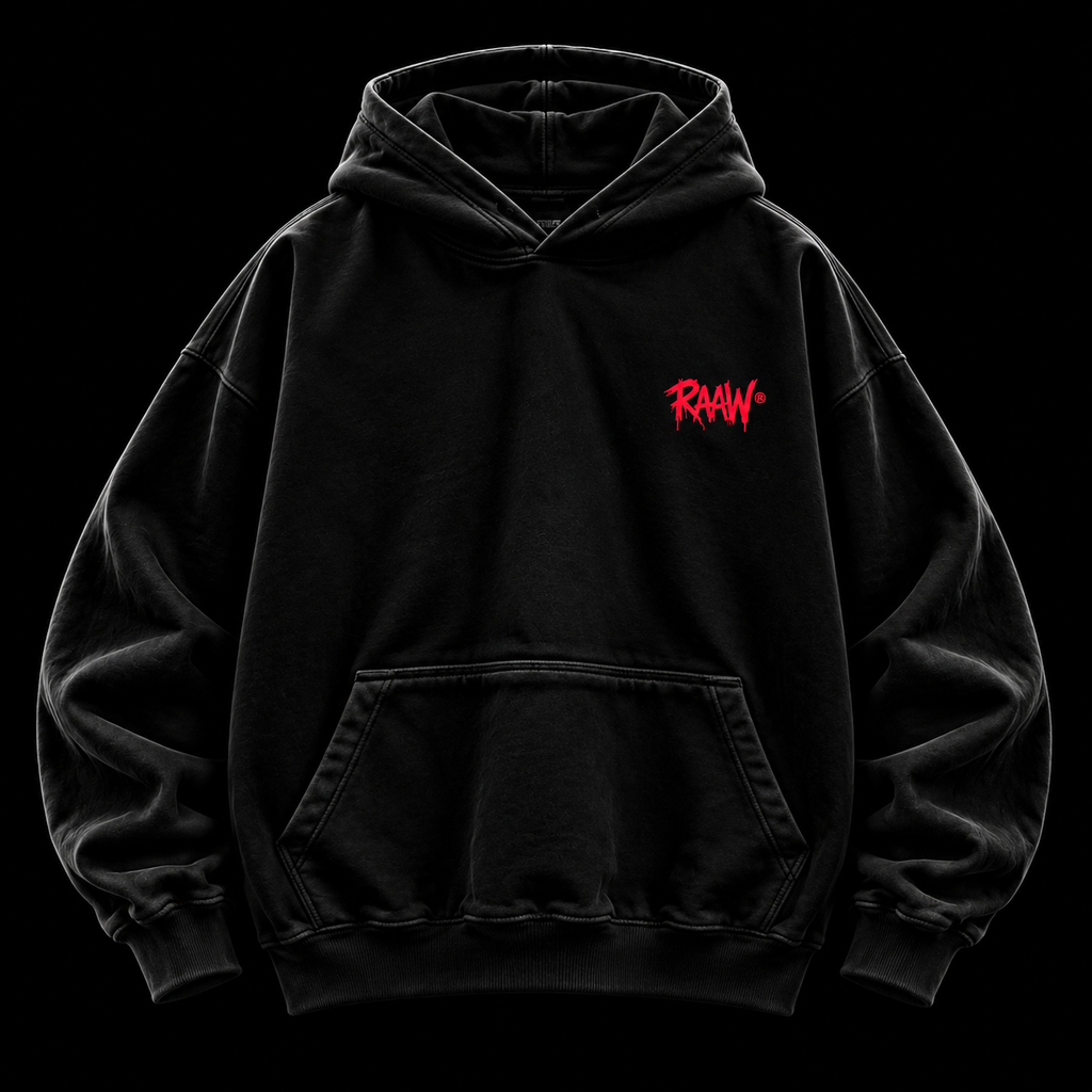 RAAW Spine Hoodie ön